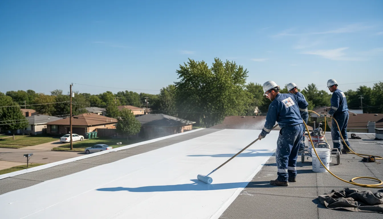 Commercial roof coating in Buckatunna, MS near me